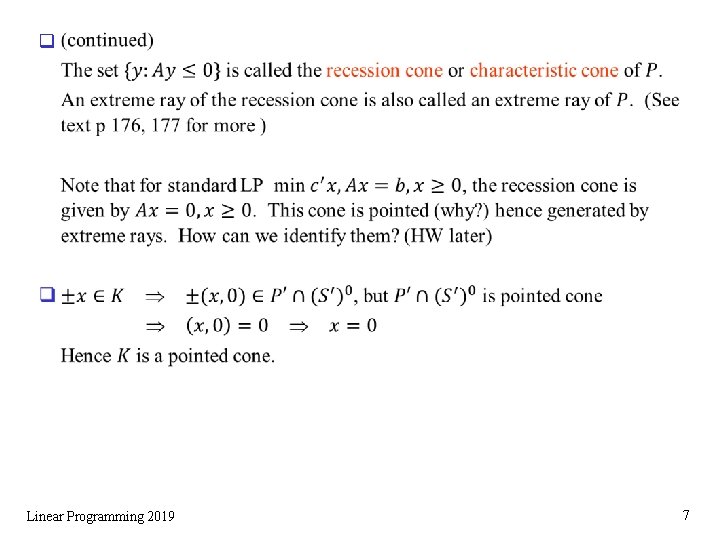 q Linear Programming 2019 7 