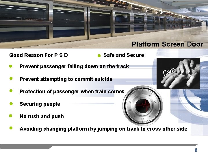 Platform Screen Door Good Reason For P S D Safe and Secure Prevent passenger