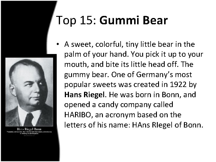 Top 15: Gummi Bear • A sweet, colorful, tiny little bear in the palm