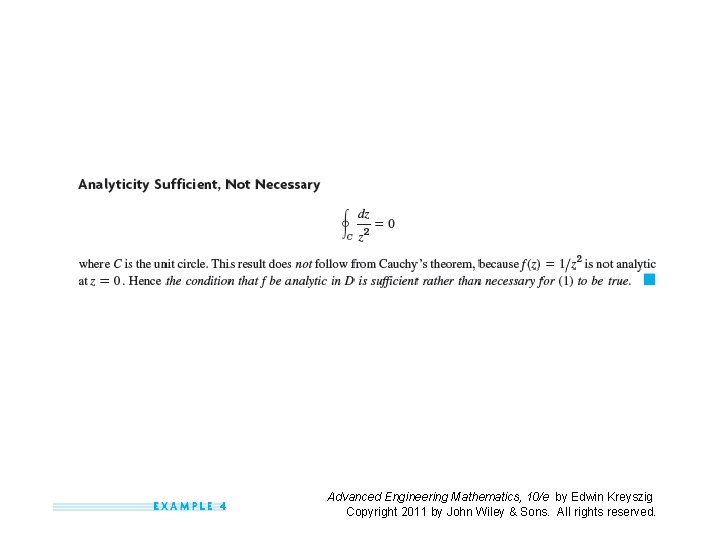 Advanced Engineering Mathematics, 10/e by Edwin Kreyszig Copyright 2011 by John Wiley & Sons.