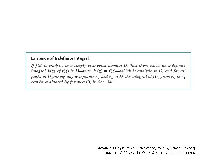 Advanced Engineering Mathematics, 10/e by Edwin Kreyszig Copyright 2011 by John Wiley & Sons.