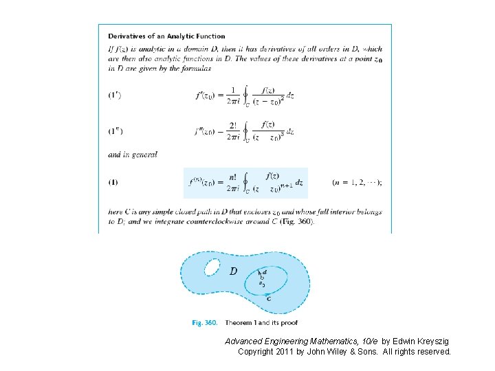 Advanced Engineering Mathematics, 10/e by Edwin Kreyszig Copyright 2011 by John Wiley & Sons.