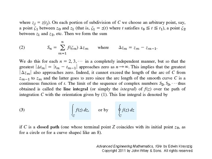 Advanced Engineering Mathematics, 10/e by Edwin Kreyszig Copyright 2011 by John Wiley & Sons.