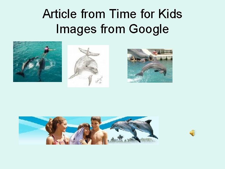 Article from Time for Kids Images from Google 