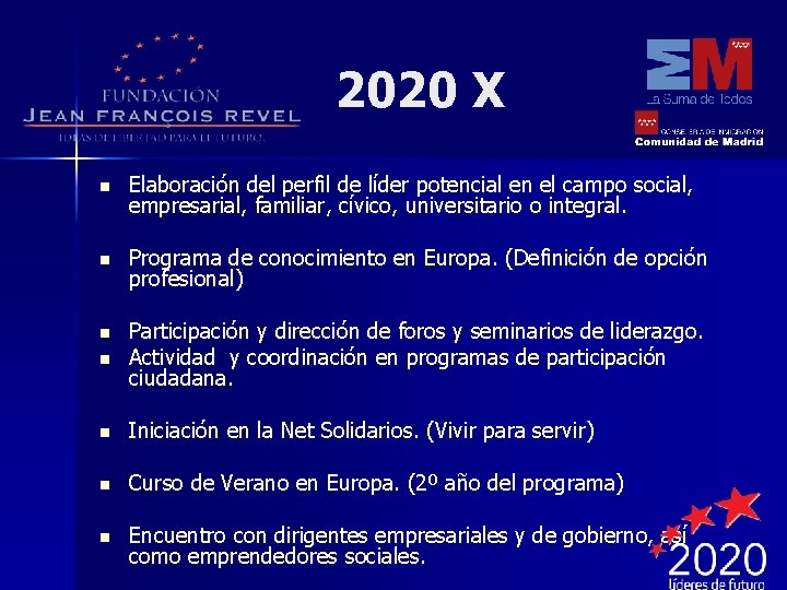 2020 X n Elaboración del perfil de líder potencial en el campo social, empresarial,