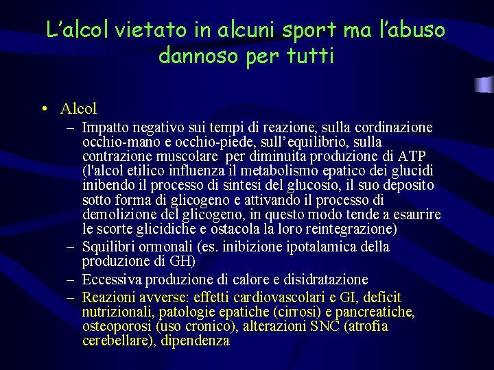 L’alcol vietato in alcuni sport ma l’abuso dannoso per tutti • Alcol – Impatto