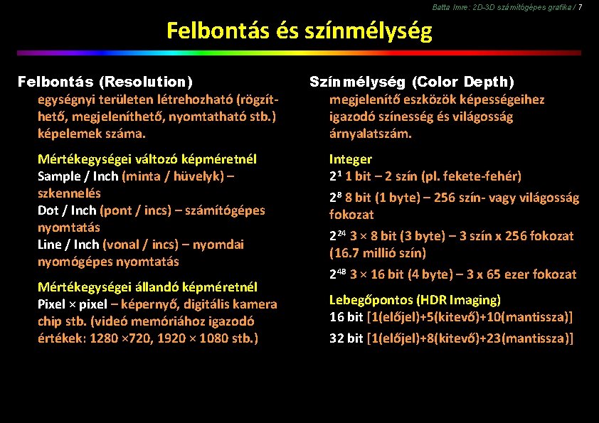 Színjellemzők: Telítettség