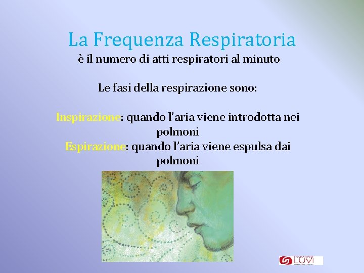 La Frequenza Respiratoria è il numero di atti respiratori al minuto Le fasi della