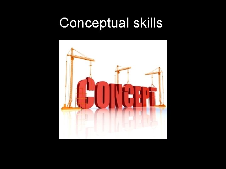 Conceptual skills 