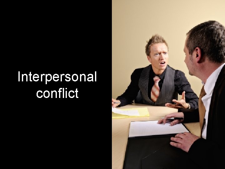 Interpersonal conflict 