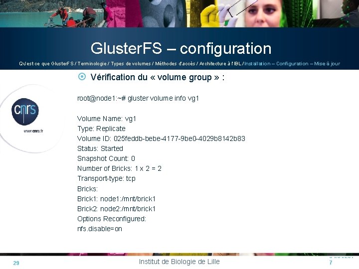 Gluster. FS – configuration Qu’est ce que Gluster. FS / Terminologie / Types de Gluster. FS – configuration Qu’est ce que Gluster. FS / Terminologie / Types de