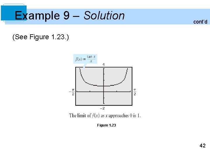 Example 9 – Solution cont’d (See Figure 1. 23. ) Figure 1. 23 42 Example 9 – Solution cont’d (See Figure 1. 23. ) Figure 1. 23 42