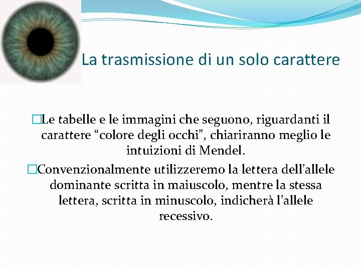 La trasmissione di un solo carattere �Le tabelle e le immagini che seguono, riguardanti