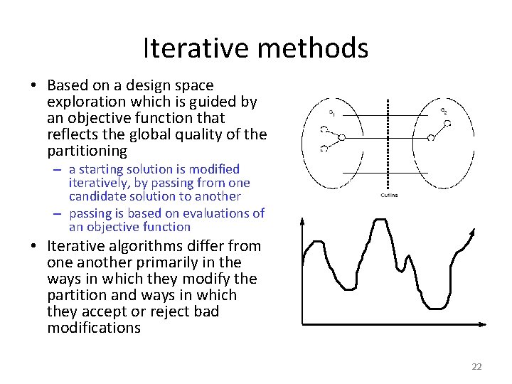 Iterative methods • Based on a design space exploration which is guided by an