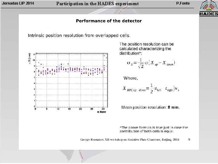 Jornadas LIP 2014 Participation in the HADES experiment P. Fonte 