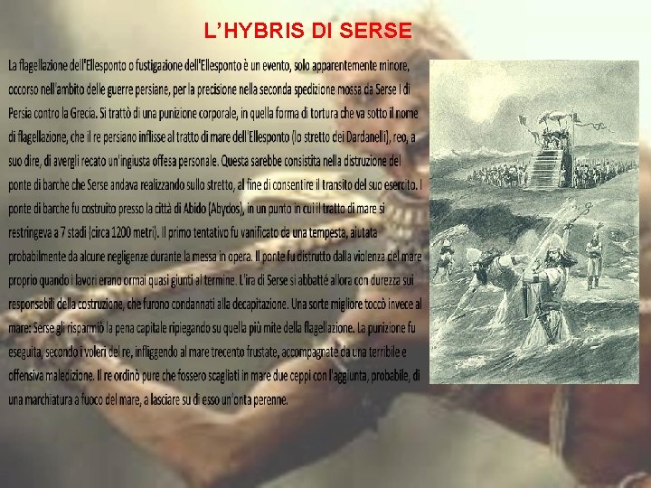 L’HYBRIS DI SERSE 