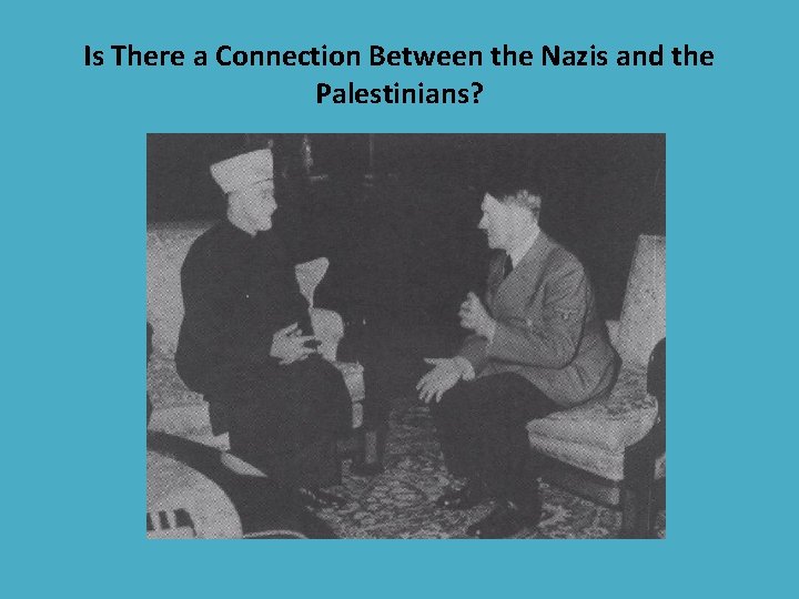 Is There a Connection Between the Nazis and the Palestinians? 