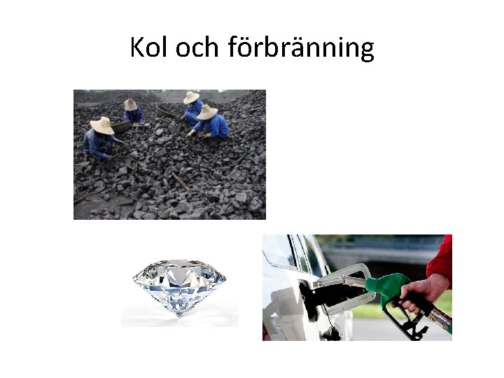 Kol och förbränning 