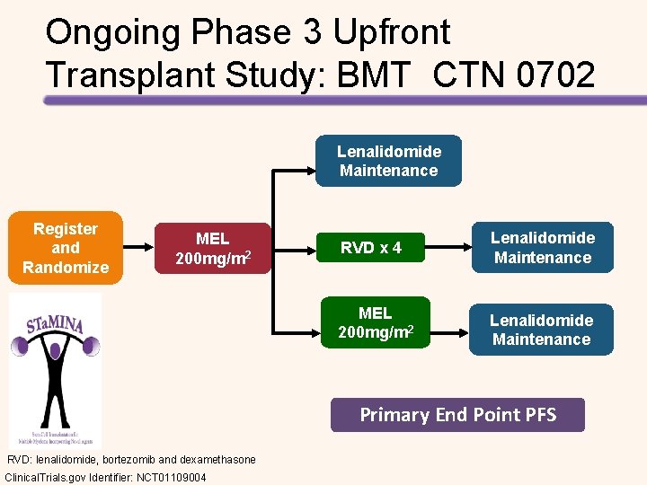 Ongoing Phase 3 Upfront Transplant Study: BMT CTN 0702 Lenalidomide Maintenance Register and Randomize