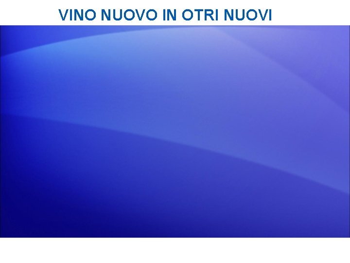 VINO NUOVO IN OTRI NUOVI 