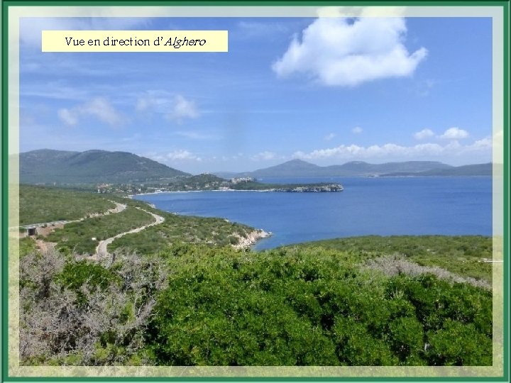 Vue en direction d’Alghero 