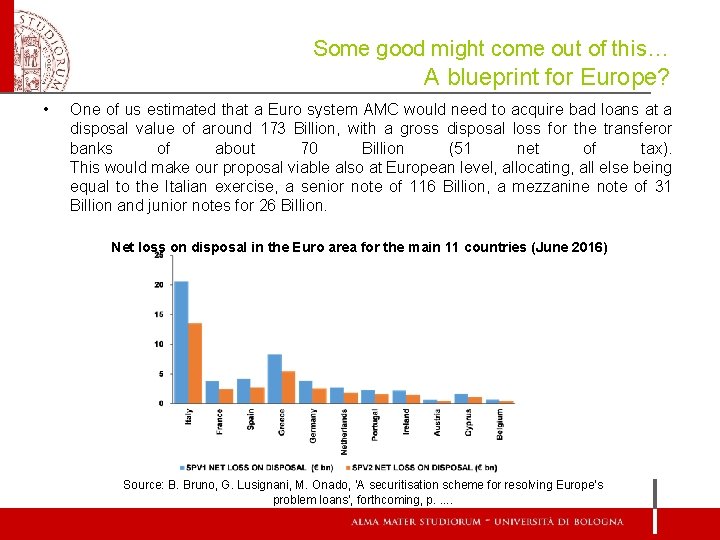 Some good might come out of this… A blueprint for Europe? • One of