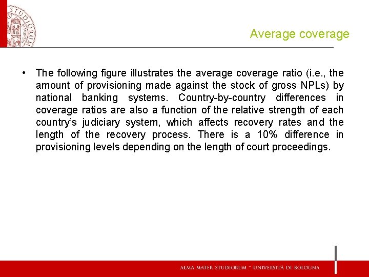 Average coverage • The following figure illustrates the average coverage ratio (i. e. ,