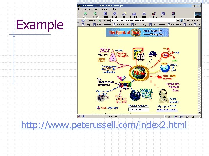 Example http: //www. peterussell. com/index 2. html Example http: //www. peterussell. com/index 2. html
