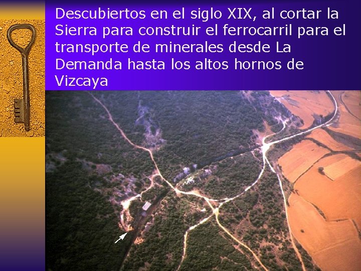 Descubiertos en el siglo XIX, al cortar la Sierra para construir el ferrocarril para