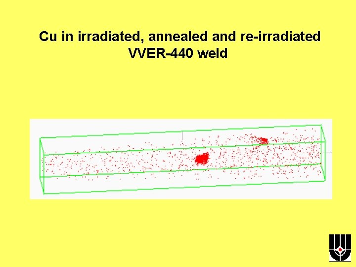 Cu in irradiated, annealed and re-irradiated VVER-440 weld 
