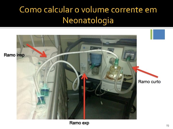 Como calcular o volume corrente em Neonatologia 23 