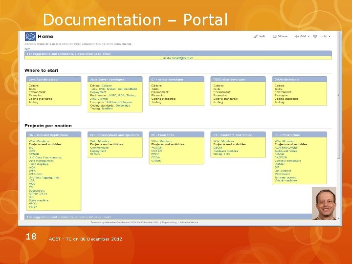 Documentation – Portal 18 ACET - TC on 06 December 2012 