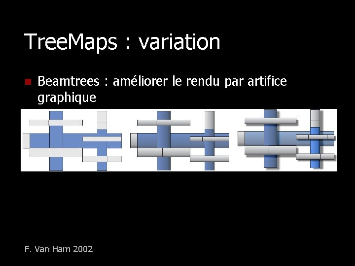 Tree. Maps : variation n Beamtrees : améliorer le rendu par artifice graphique F.