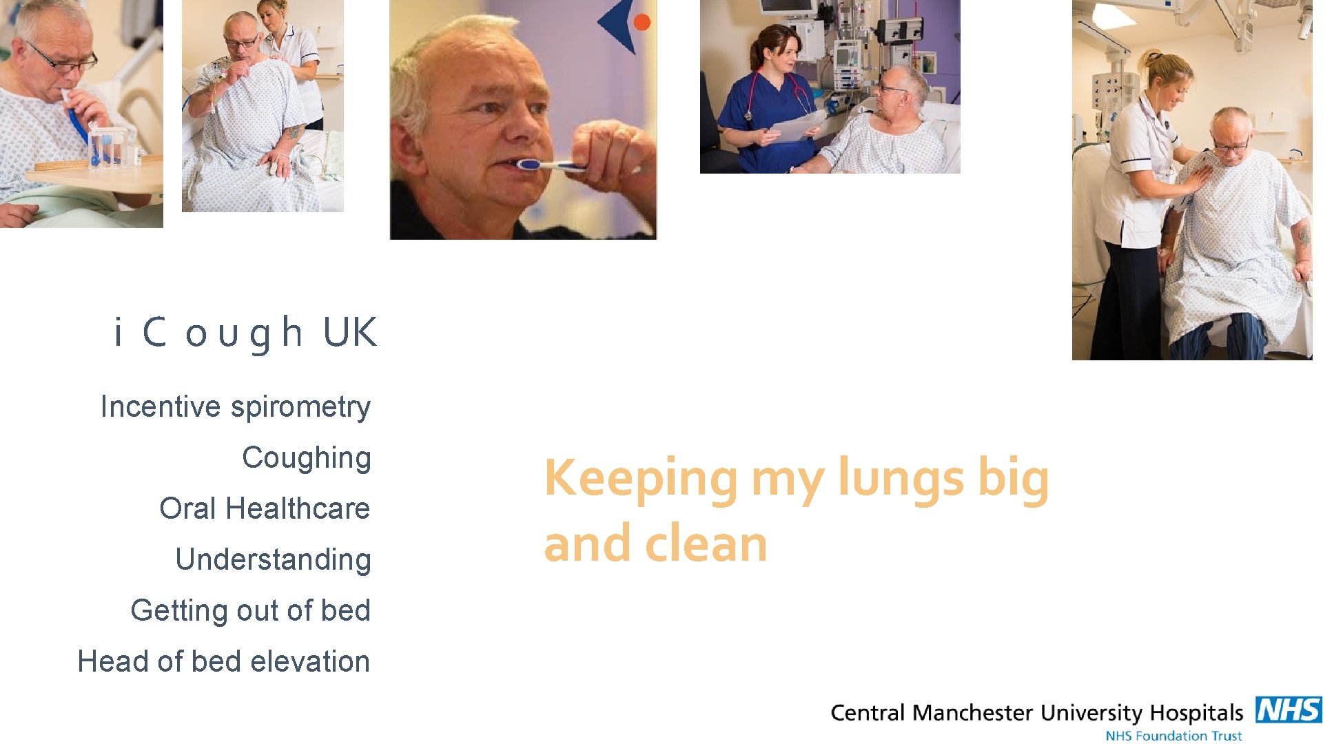 i C o u g h UK Incentive spirometry Coughing Oral Healthcare Understanding Getting