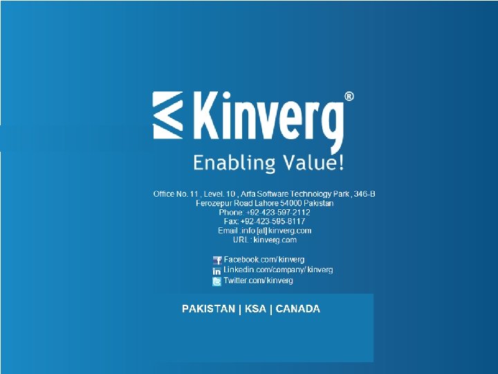 Office No. 11 , Level. 10 , Arfa Software Technology Park , 346 -B