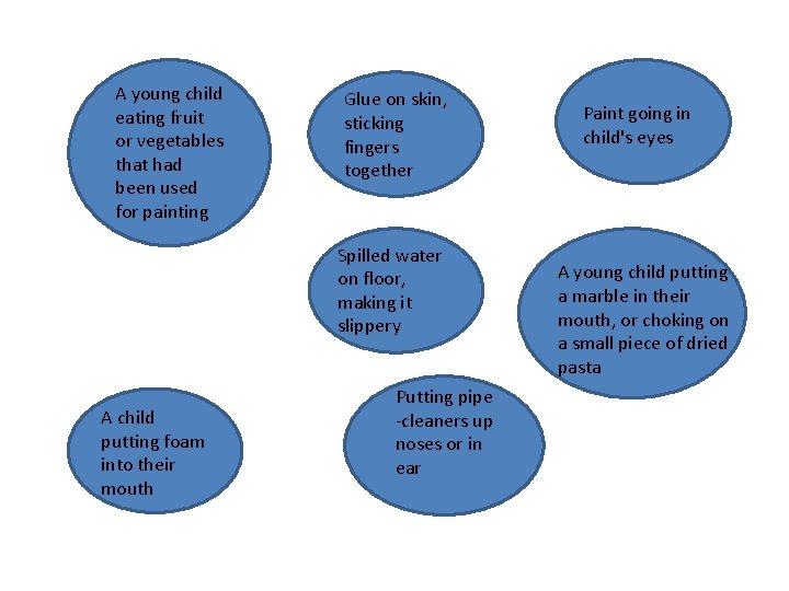A young child eating fruit or vegetables that had been used for painting Glue A young child eating fruit or vegetables that had been used for painting Glue
