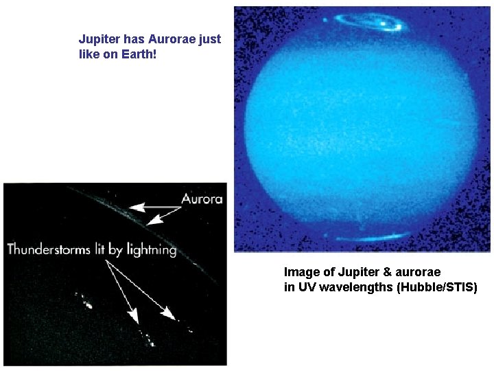 Jupiter has Aurorae just like on Earth! Image of Jupiter & aurorae in UV