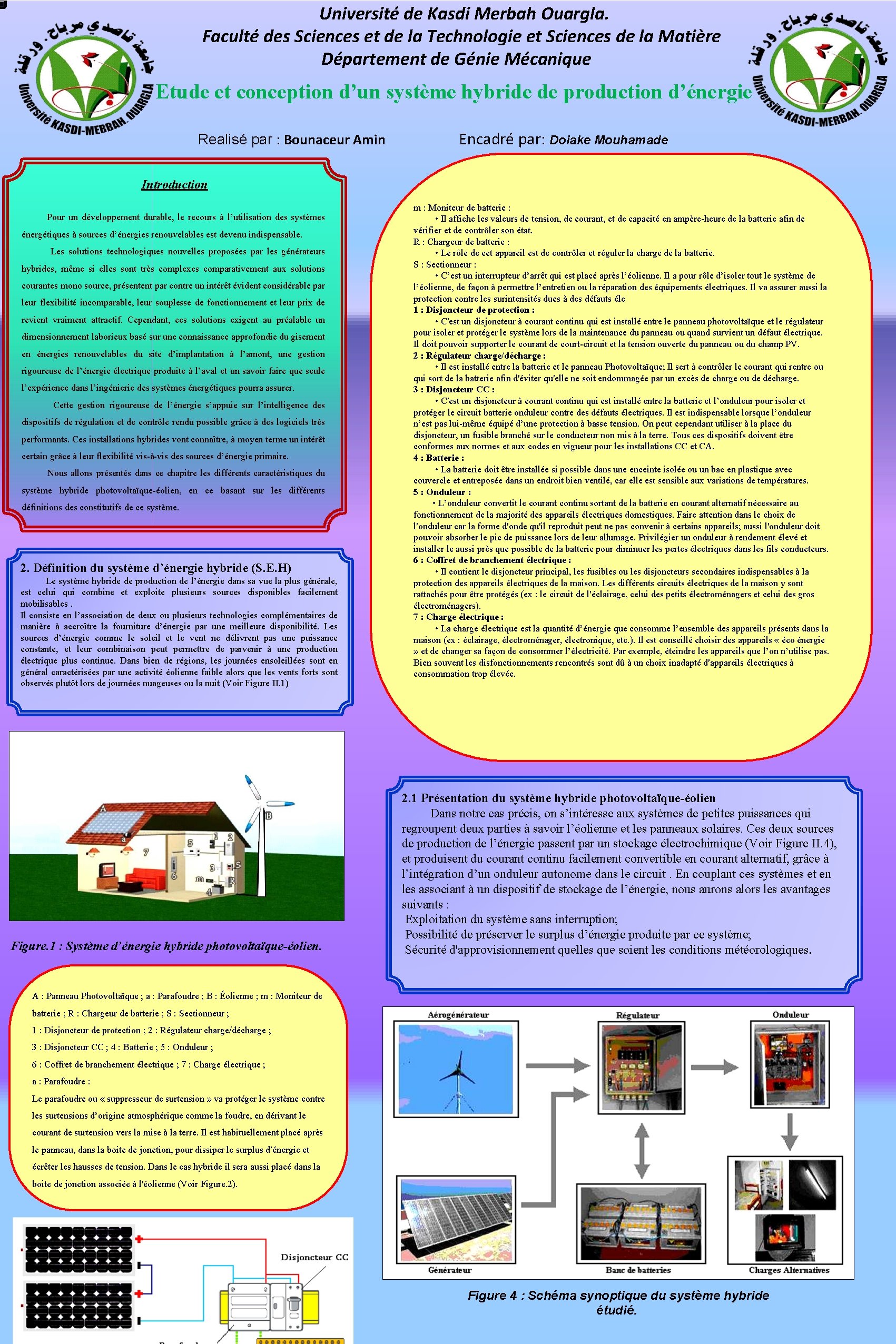 Université de Kasdi Merbah Ouargla. Faculté des Sciences et de la Technologie et Sciences