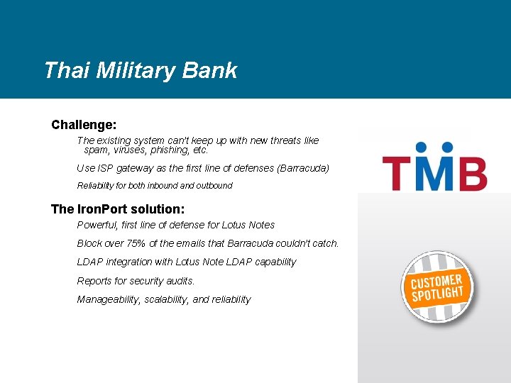 Thai Military Bank Challenge: The existing system can’t keep up with new threats like