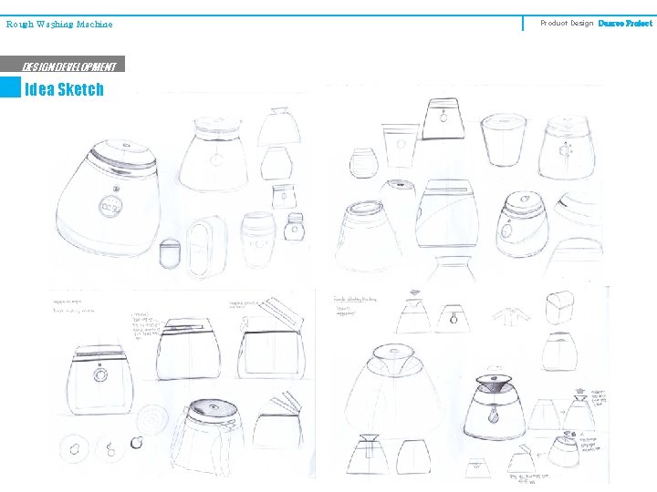 Rough Washing Machine DESIGN DEVELOPMENT Idea Sketch Product Design Degree Project 