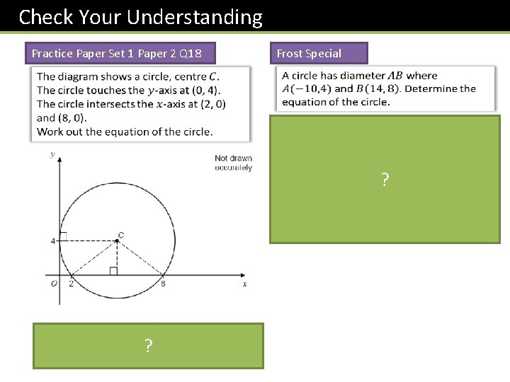Check Your Understanding Practice Paper Set 1 Paper 2 Q 18 Frost Special ?