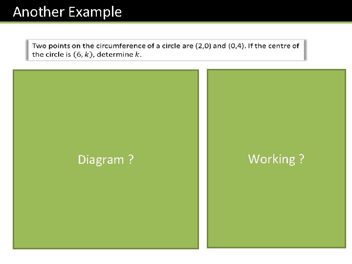 Another Example Diagram ? Working ? 