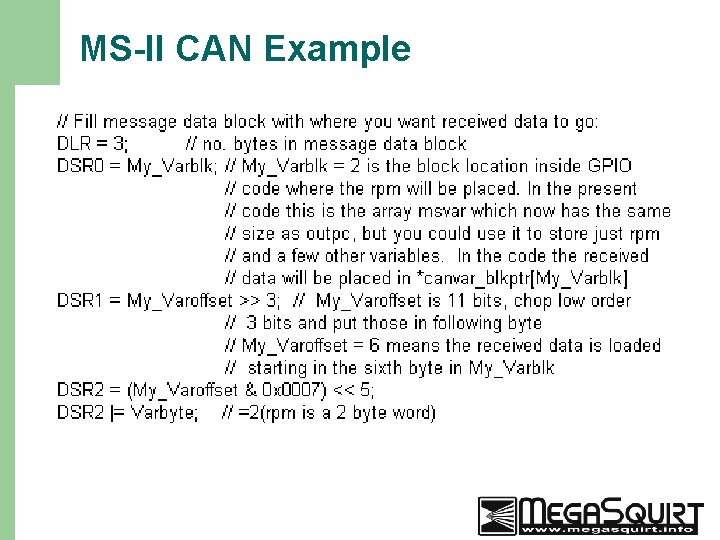 MS-II CAN Example 53 