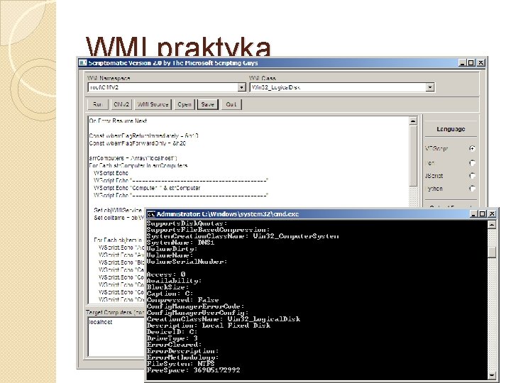 WMI praktyka 1. Stworzenie zapytania WQL, które spełnia wymagania GPO: Ze strony www. microsoft.