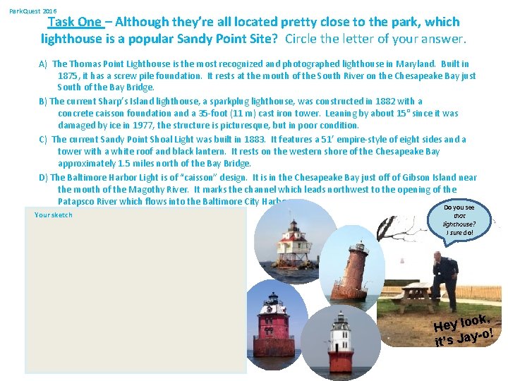 Park Quest 2016 Task One – Although they’re all located pretty close to the