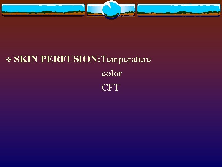 v SKIN PERFUSION: Temperature color CFT 