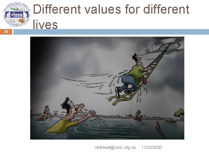 36 Different values for different lives radhikari@nasc. org. np 11/22/2020 