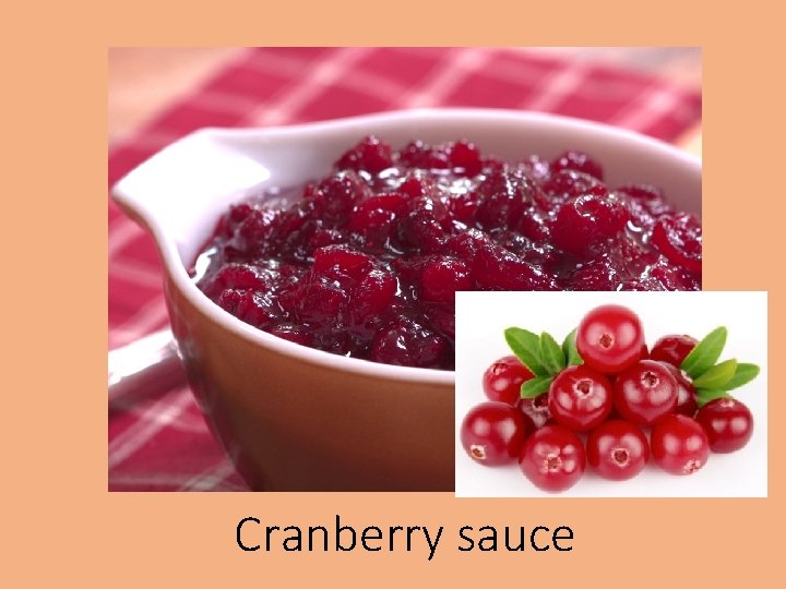 Cranberry sauce 