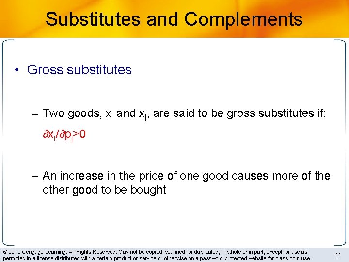 Demand Relationships among Goods Power Point Slides prepared