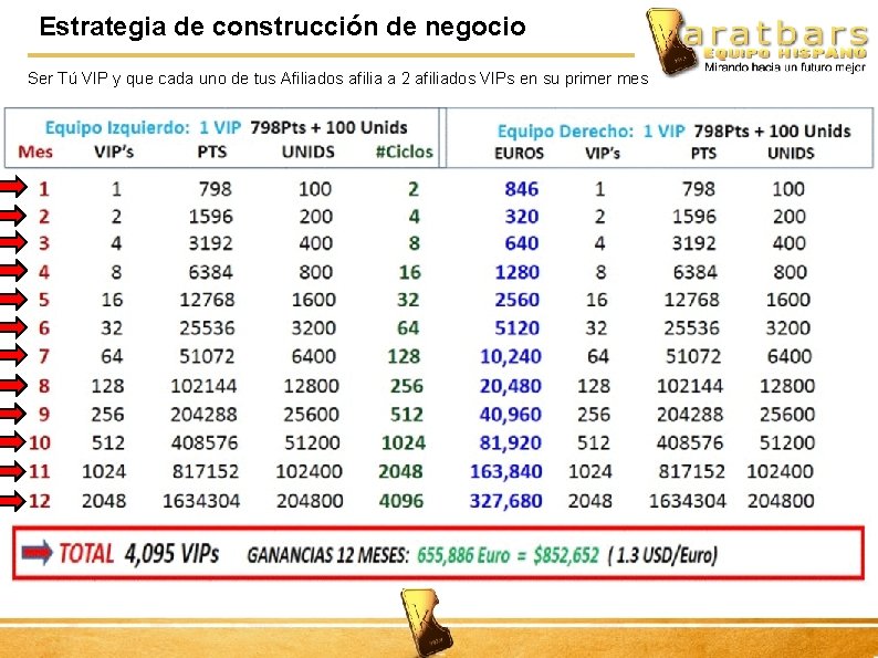 Estrategia de construcción de negocio Ser Tú VIP y que cada uno de tus